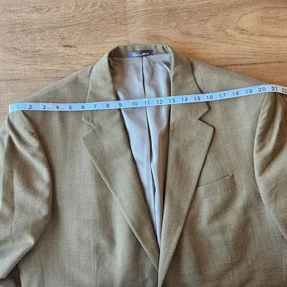 Oscar DeLaRenta Mens Blazer Sports Coat Casual Jacket Size 46L Wool